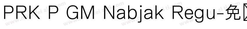 PRK P GM Nabjak Regu字体转换